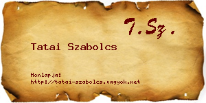 Tatai Szabolcs névjegykártya